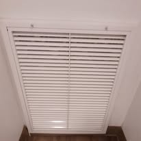 AC intake vent before cleaning